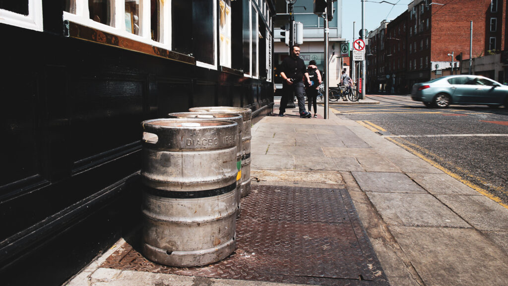 Guinness kegs waiting to be collected, Dublin Insights